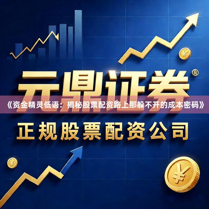 《资金精灵低语：揭秘股票配资路上那躲不开的成本密码》