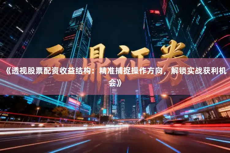 《透视股票配资收益结构：精准捕捉操作方向，解锁实战获利机会》