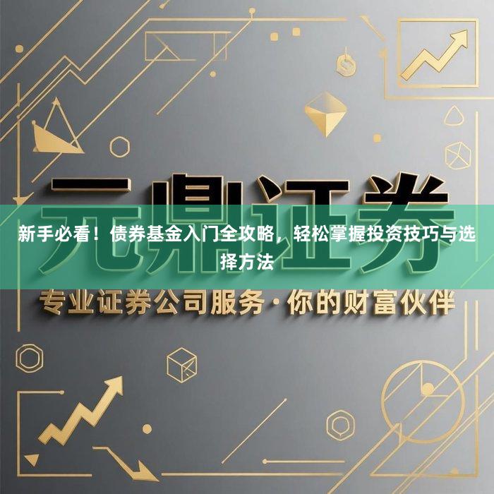 新手必看！债券基金入门全攻略，轻松掌握投资技巧与选择方法