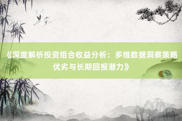 《深度解析投资组合收益分析：多维数据洞察策略优劣与长期回报潜力》