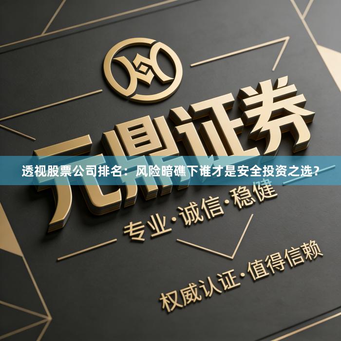透视股票公司排名：风险暗礁下谁才是安全投资之选？