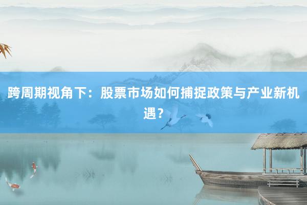 跨周期视角下：股票市场如何捕捉政策与产业新机遇？